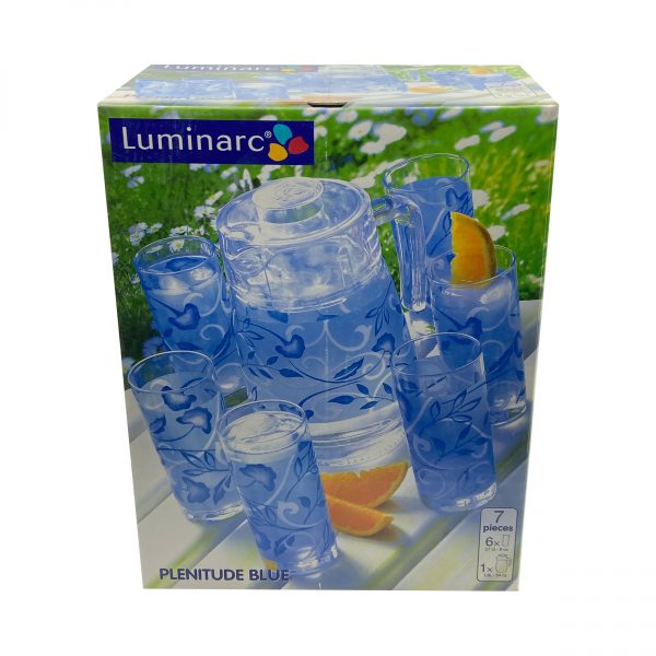 سرویس پارچ و لیوان پلنیتود آبی لومینارک PLENITUD BLUE - تصویر 3