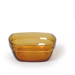 کاسه چهارگوش کوچک 9 عسلی دورالکس